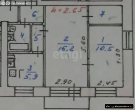 2-комнатная квартира: Ярославль, Которосльной переулок, 5 (42.5 м)