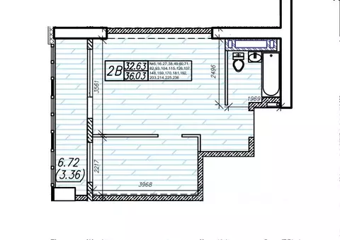 2-к кв. Приморский край, Владивосток Суприм жилой комплекс (36.03 м)