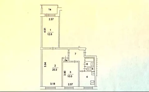 3-к кв. Москва ул. Кухмистерова, 18 (58.0 м)