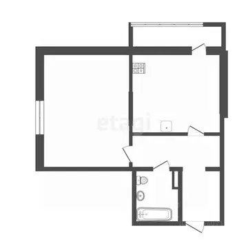 1-к кв. Костромская область, Кострома Беговая ул., 59 (30.0 м)