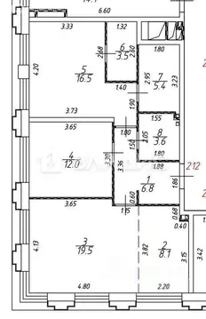 3-комнатная квартира: посёлок городского типа Заречье, Торговая улица, ...