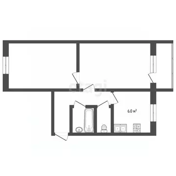 2-к кв. Хабаровский край, Советско-Гаванский муниципальный округ, ...