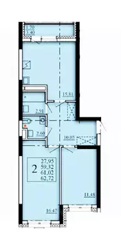 2-к кв. Башкортостан, Уфа Затон-Восточный жилрайон, Паруса жилой ...
