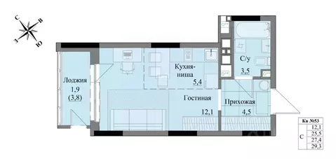Студия Удмуртия, Ижевск Краски Леса жилой комплекс (27.4 м)