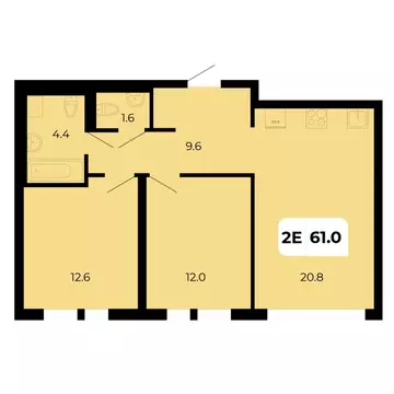 2-к кв. Ростовская область, Аксайский район, Щепкинское с/пос, пос. ...
