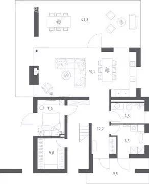 Дом в Тверская область, Калининский муниципальный округ, загородный ...