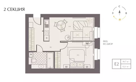 1-к кв. Кировская область, Киров ул. Горького, 2А (39.7 м)