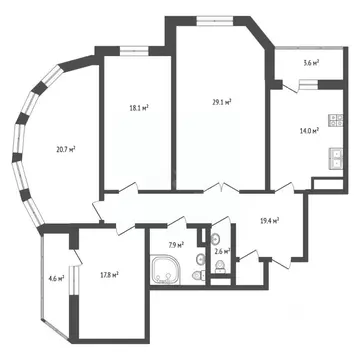 4-к кв. Московская область, Раменское Северное ш., 42 (135.5 м)