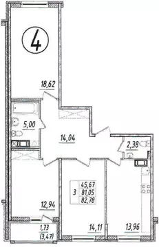 3-к кв. Ленинградская область, Всеволожский район, Кузьмоловский пгт ...