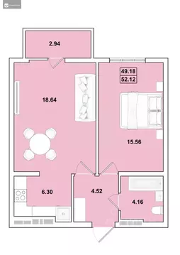 2-к кв. Иркутская область, Иркутск Ново-Ленино мкр, Огни Города жилой ...