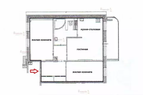 3-комнатная квартира: Екатеринбург, улица Вилонова, 20 (76 м)
