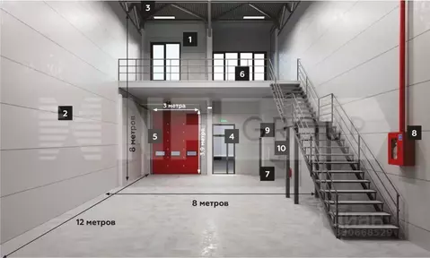 Склад в Московская область, Химки ул. Заводская, 1 (117 м)