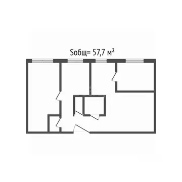 3-к кв. Брянская область, Почепский район, Речицкое с/пос, пос. Речица ...