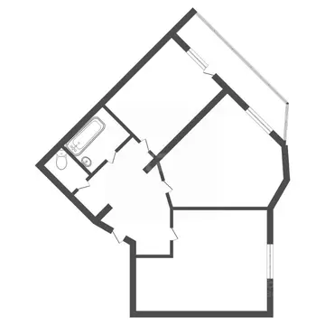 2-к кв. Амурская область, Благовещенск Студенческая ул., 21 (51.8 м)