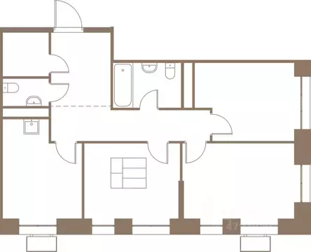 3-к кв. Московская область, Пушкино Фабрикант жилой комплекс, 1 (72.7 ...