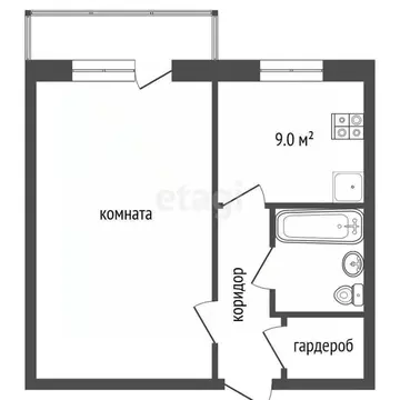 1-к кв. Владимирская область, Муром Трудовая ул., 21 (37.6 м)