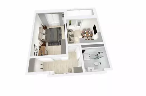 1-комнатная квартира: Тверь, Оснабрюкская улица, 22к1 (46.76 м)