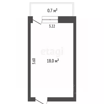 1-к кв. Крым, Алушта пер. Туристов (18.0 м)