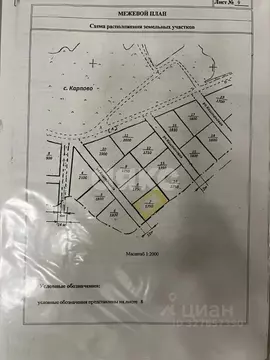 Участок в Московская область, Воскресенск городской округ, с. Карпово ...