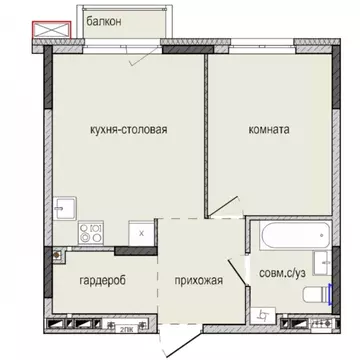1-к кв. Удмуртия, Ижевск Культбаза жилрайон, 8-й мкр, Ежевика жилой ...