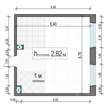 1-к кв. Московская область, Мытищи Белый Град жилой комплекс (41.4 м)