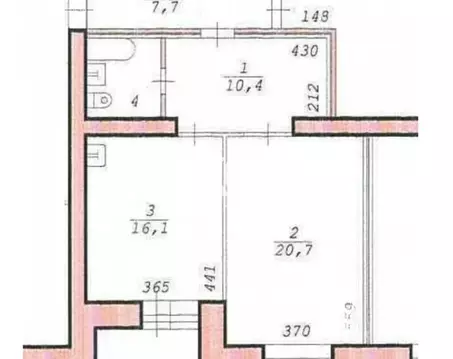 1-комнатная квартира: Новосибирск, улица Богдана Хмельницкого, 7/1 ...