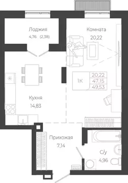 1-к кв. Алтай, Майминский район, с. Майма ул. Энергетиков (49.53 м)