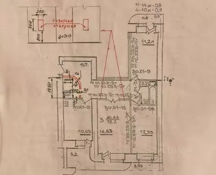 3-к кв. Алтайский край, Барнаул Красноармейский просп., 69б (72.2 м)