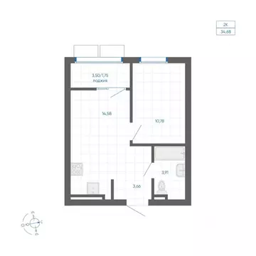 1-к кв. Челябинская область, Челябинский городской округ, пос. ...