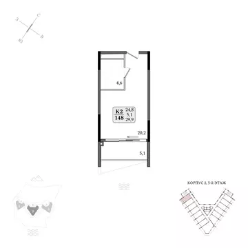 Студия Крым, Алушта муниципальный округ, пос. Бондаренково Летто жилой ...