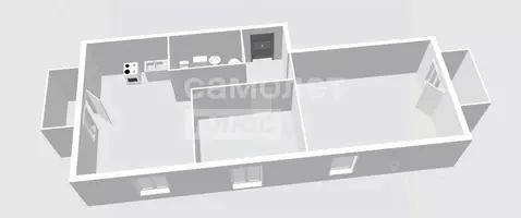 2-к кв. Вологодская область, Вологда Новгородская ул., 58А (69.4 м)