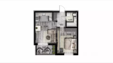 2-комнатная квартира: Санкт-Петербург, набережная Миклухо-Маклая, 1к1 ...