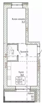 1-к кв. Алтайский край, Новоалтайск ул. Титова, 6 (46.1 м)
