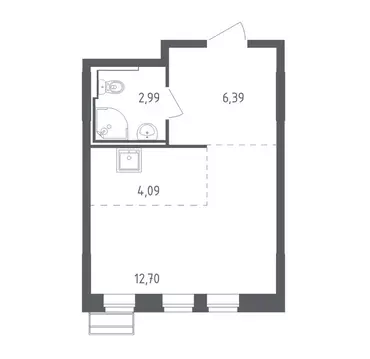 Квартира-студия: село Лайково, микрорайон Город-Событие, ЖК Рублёвский ...
