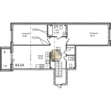 2-комнатная квартира: Сестрорецк, Авиационная улица, 5к8 (84.04 м)