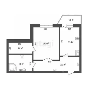 1-к кв. Тюменская область, Тюмень Войновка мкр, ул. Энергостроителей, ...