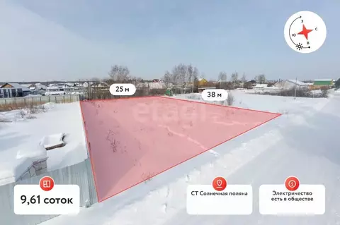 Участок в Тюменская область, Тюмень СОСН Солнечная Поляна тер., ул. ...