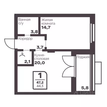 1-к кв. Челябинская область, Магнитогорск Голос Притяжение жилой ...