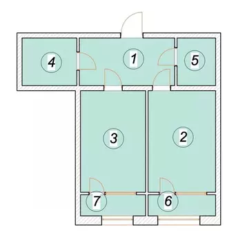 1-к кв. Ульяновская область, Ульяновск Бакинский пер. (62.02 м)