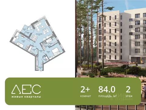 2-к кв. Свердловская область, Екатеринбург Широкая Речка мкр, Лес ...