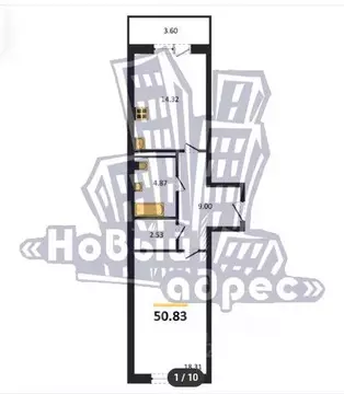1-к кв. Воронежская область, Воронеж ул. 45-й Стрелковой Дивизии, 113 ...