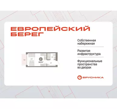 Квартира-студия: Новосибирск, Октябрьский район, микрорайон ...