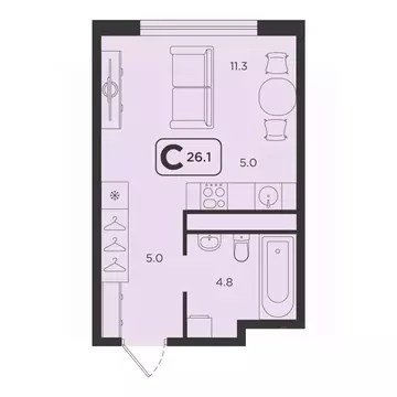 Студия Тюменская область, Тюмень  (26.1 м)