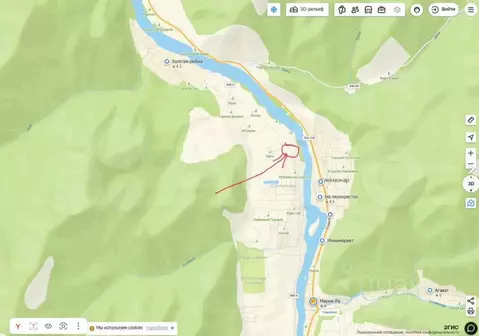 Участок в Алтай, Чемальский район, Аносинское с/пос  (7.6 сот.)