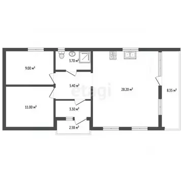 Дом в Мордовия, Саранск городской округ, Луховка рп ул. ...