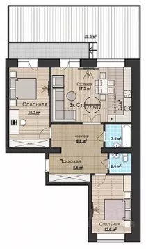 3-к кв. Новосибирская область, Новосибирский район, Мочищенский ...