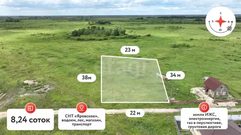 Участок в Тюменская область, Тюмень  (8.3 сот.)