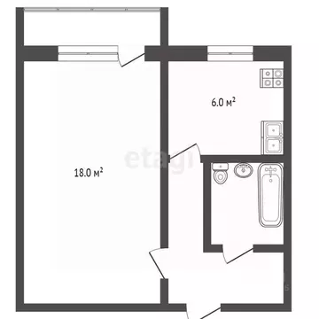 1-к кв. Московская область, Мытищи Новомытищинский просп., 37к2 (29.5 ...