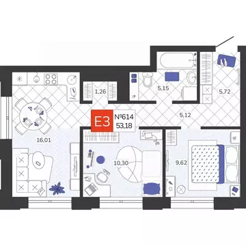 2-к кв. Тульская область, Тула Мясново мкр, Желания жилой комплекс ...