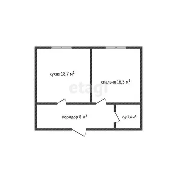 1-комнатная квартира: Махачкала, Газпромная улица, 15к7 (48 м)